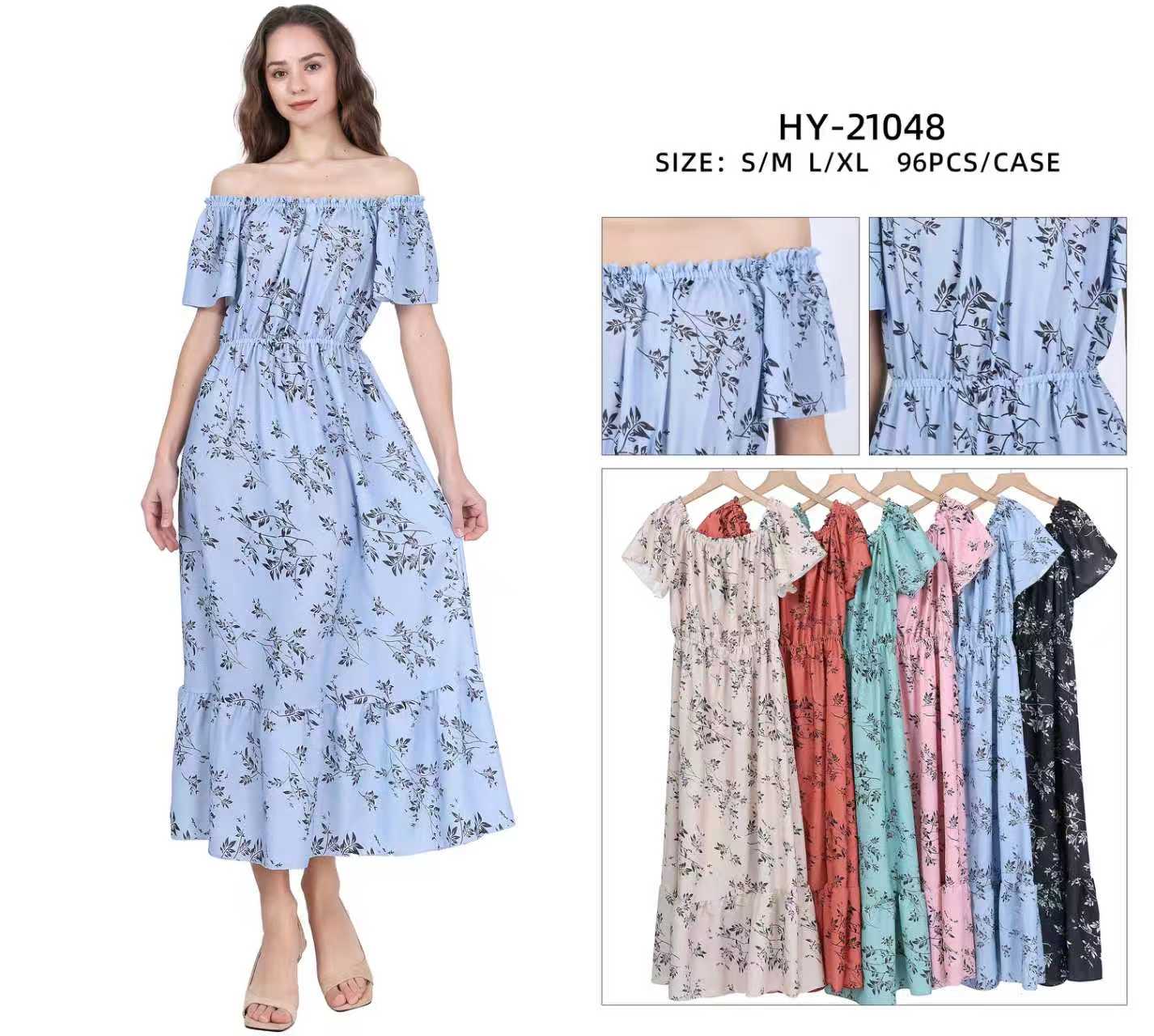 HY21048 - One Dozen Dress Mix Colors & Mix Sizes