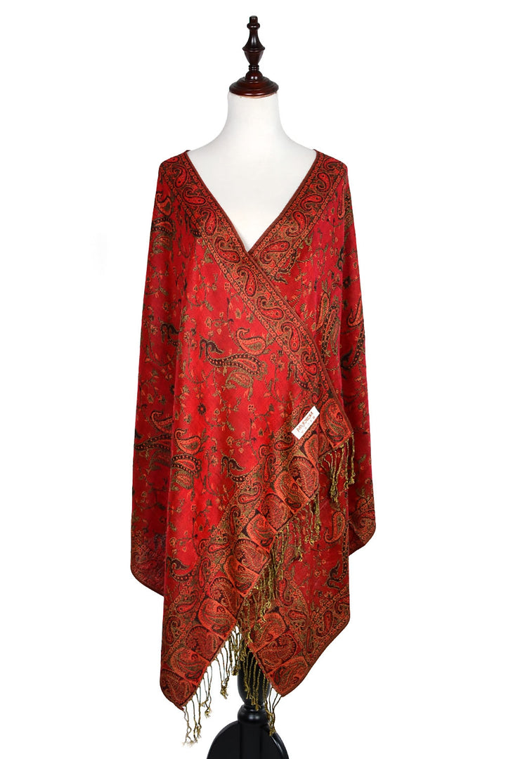 023_1 - One Piece Pasiley Print Pashmina Shawl Scarf