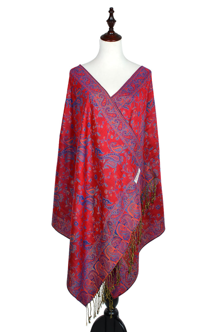 023_11 - One Piece Pasiley Print Pashmina Shawl Scarf
