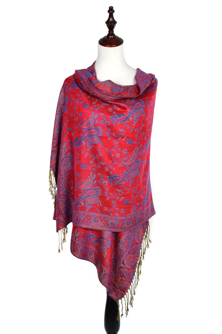 023_11 - One Piece Pasiley Print Pashmina Shawl Scarf