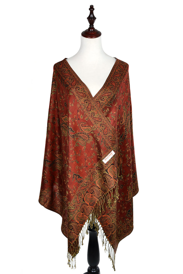 023_16 - One Piece Pasiley Print Pashmina Shawl Scarf