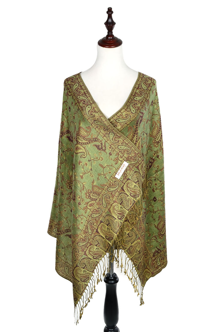 023_17 - One Piece Pasiley Print Pashmina Shawl Scarf