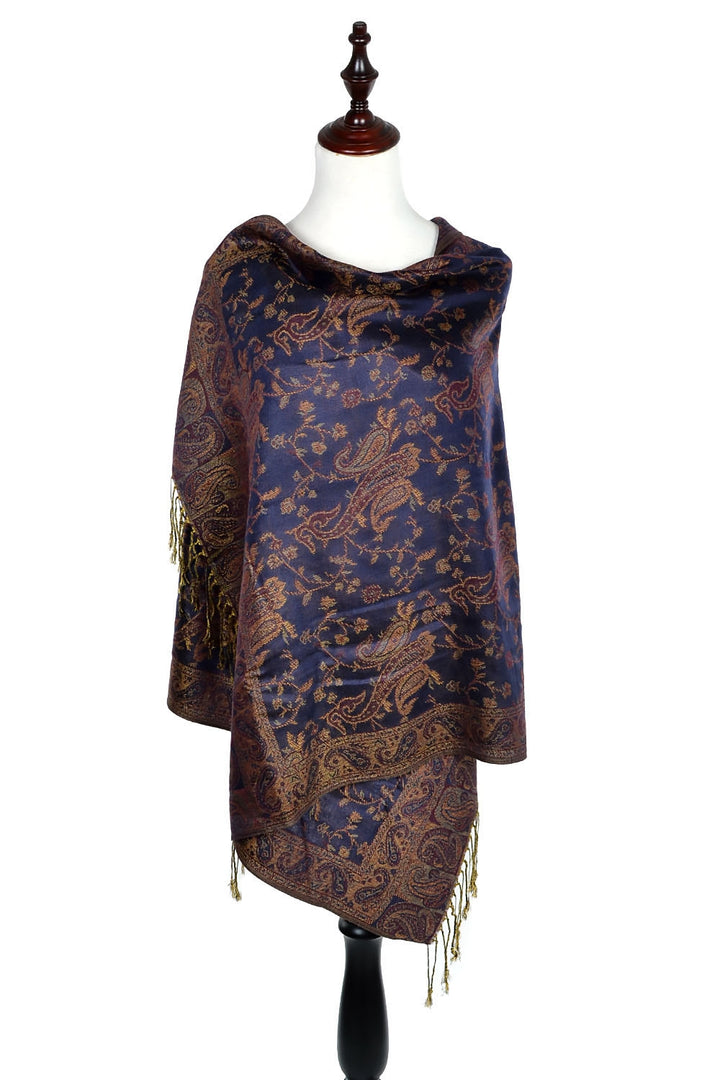 023_19 - One Piece Pasiley Print Pashmina Shawl Scarf