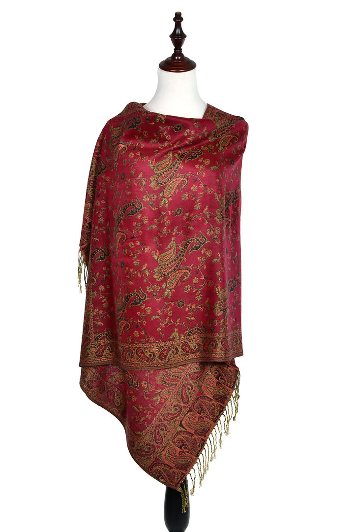 023_2 - One Piece Pasiley Print Pashmina Shawl Scarf
