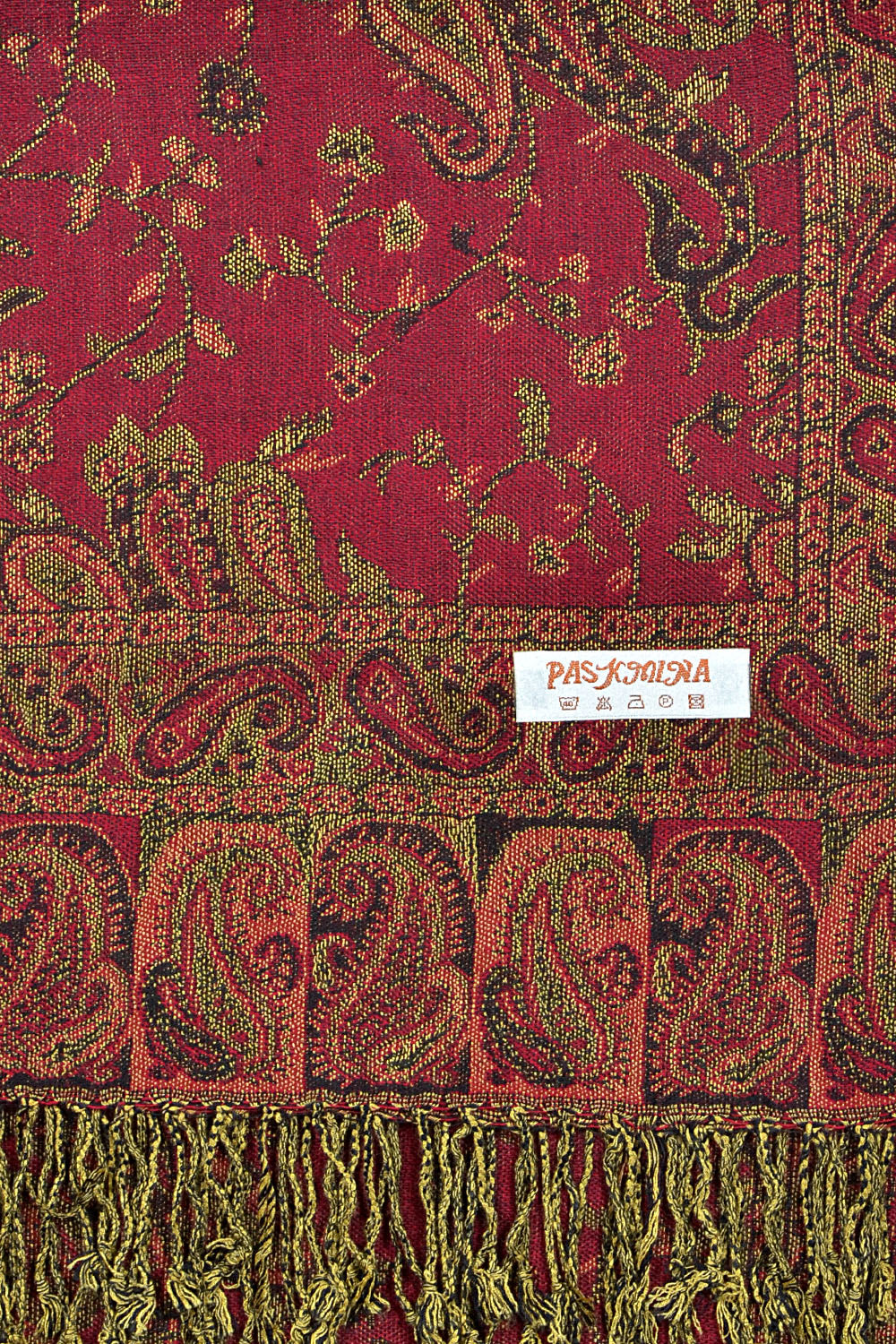 023_2 - One Piece Pasiley Print Pashmina Shawl Scarf