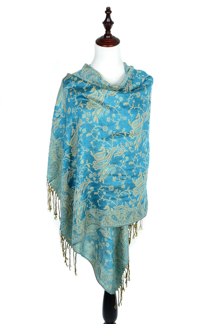 023_20 - One Piece Pasiley Print Pashmina Shawl Scarf