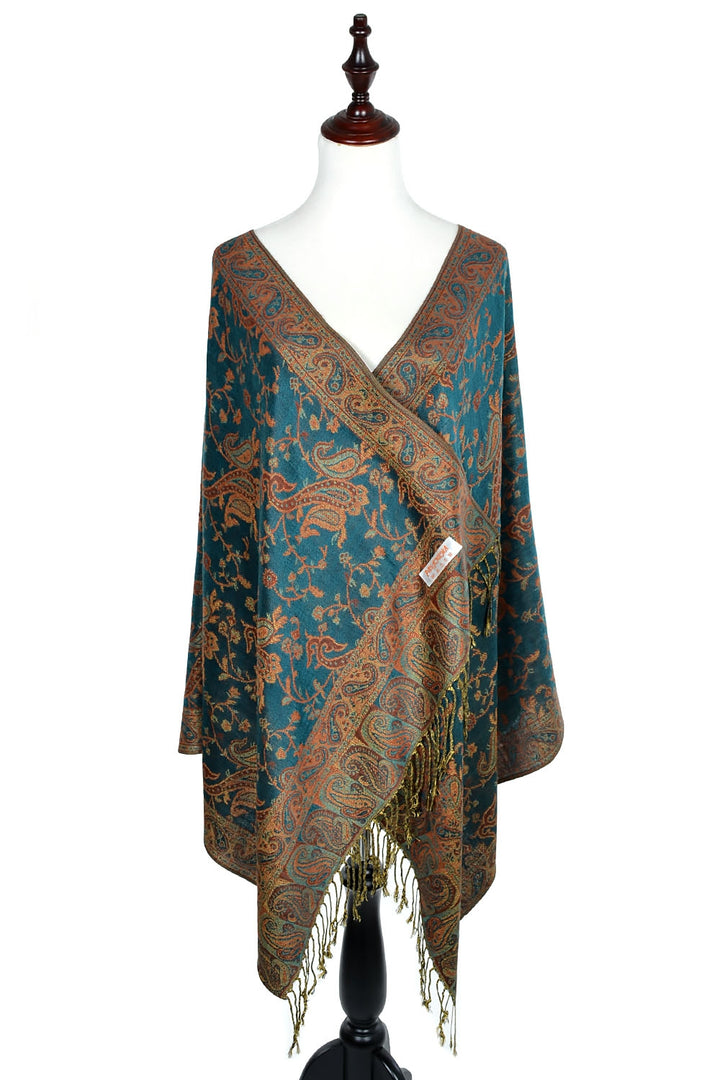 023_21 - One Piece Pasiley Print Pashmina Shawl Scarf