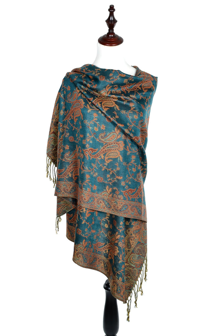 023_21 - One Piece Pasiley Print Pashmina Shawl Scarf