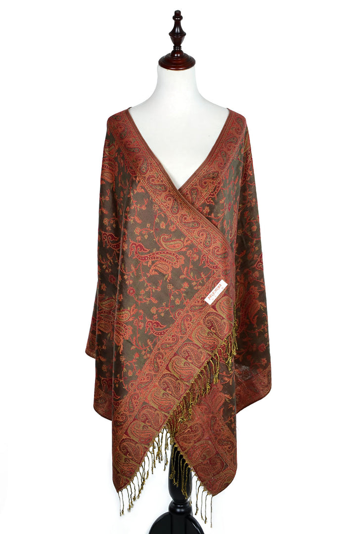 023_23 - One Piece Pasiley Print Pashmina Shawl Scarf