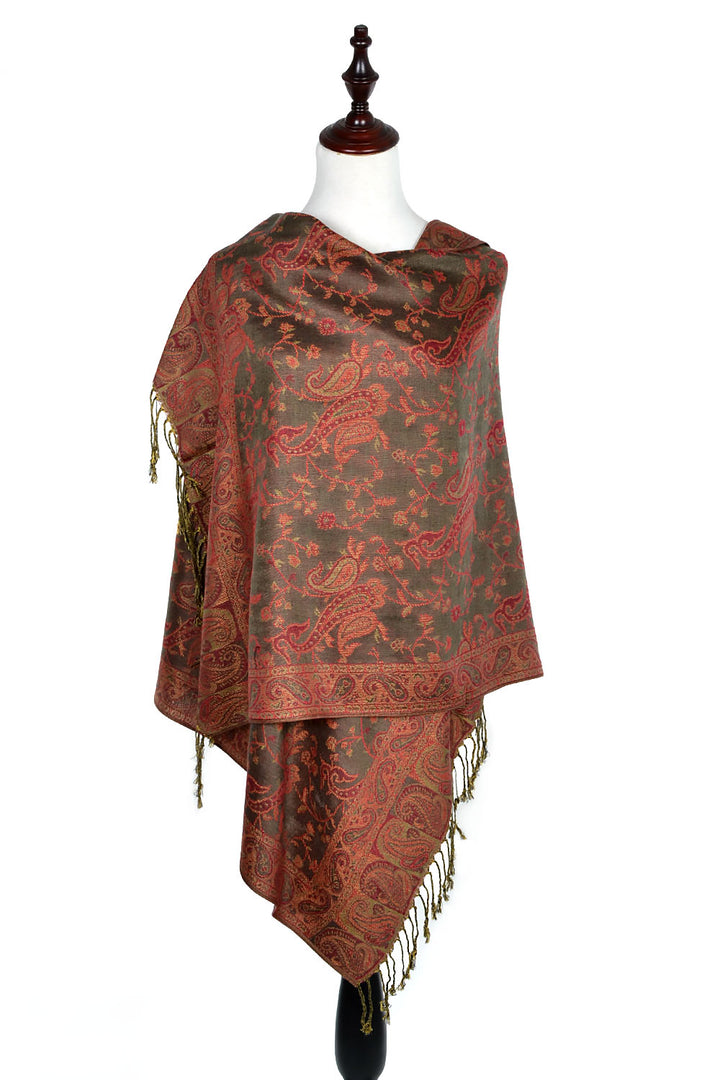 023_23 - One Piece Pasiley Print Pashmina Shawl Scarf