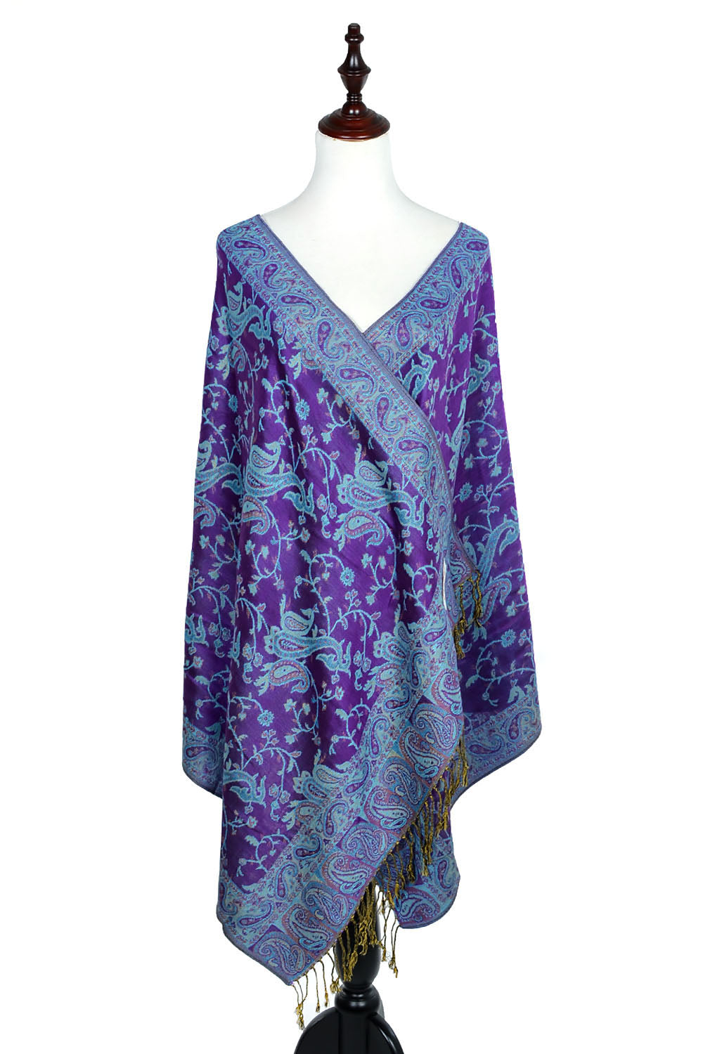 023_26 - One Piece Pasiley Print Pashmina Shawl Scarf
