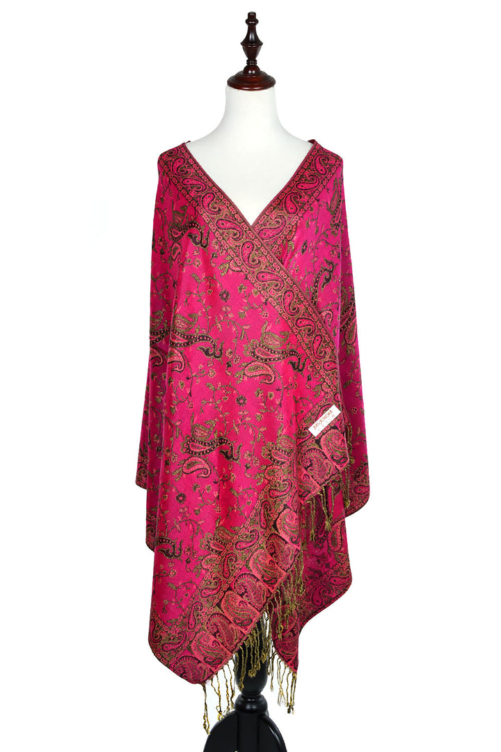 023_3 - One Piece Pasiley Print Pashmina Shawl Scarf