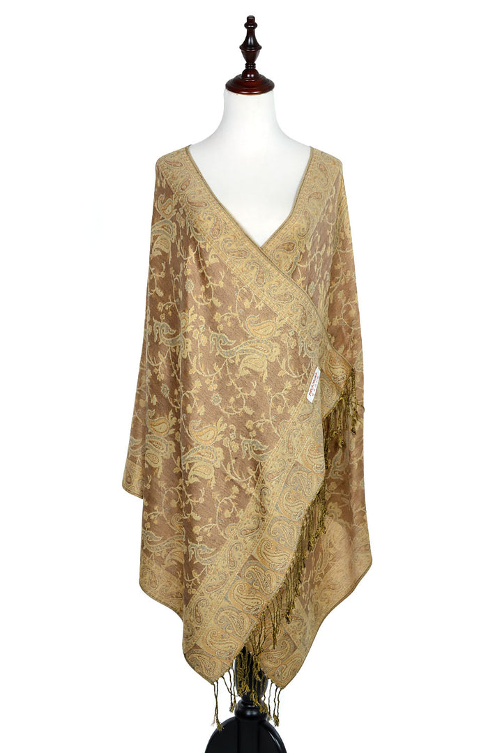 023_4 - One Piece Pasiley Print Pashmina Shawl Scarf