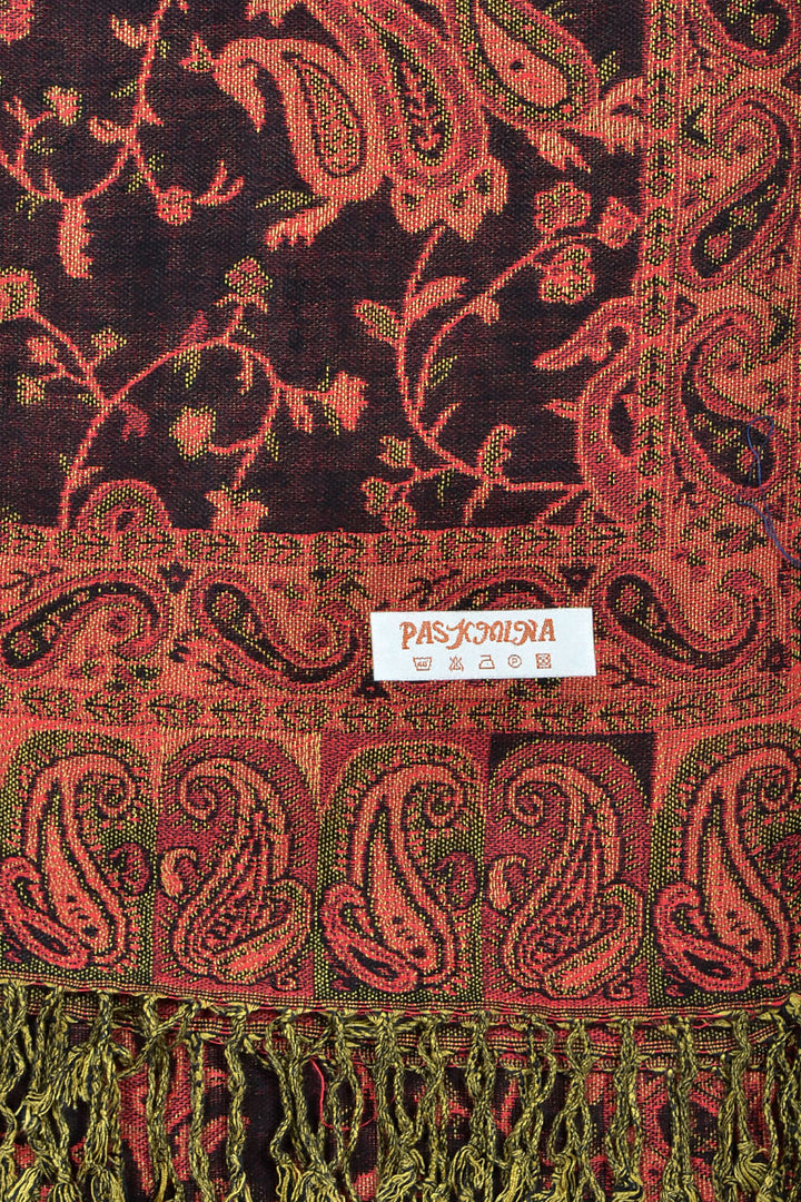 023_5 - One Piece Pasiley Print Pashmina Shawl Scarf