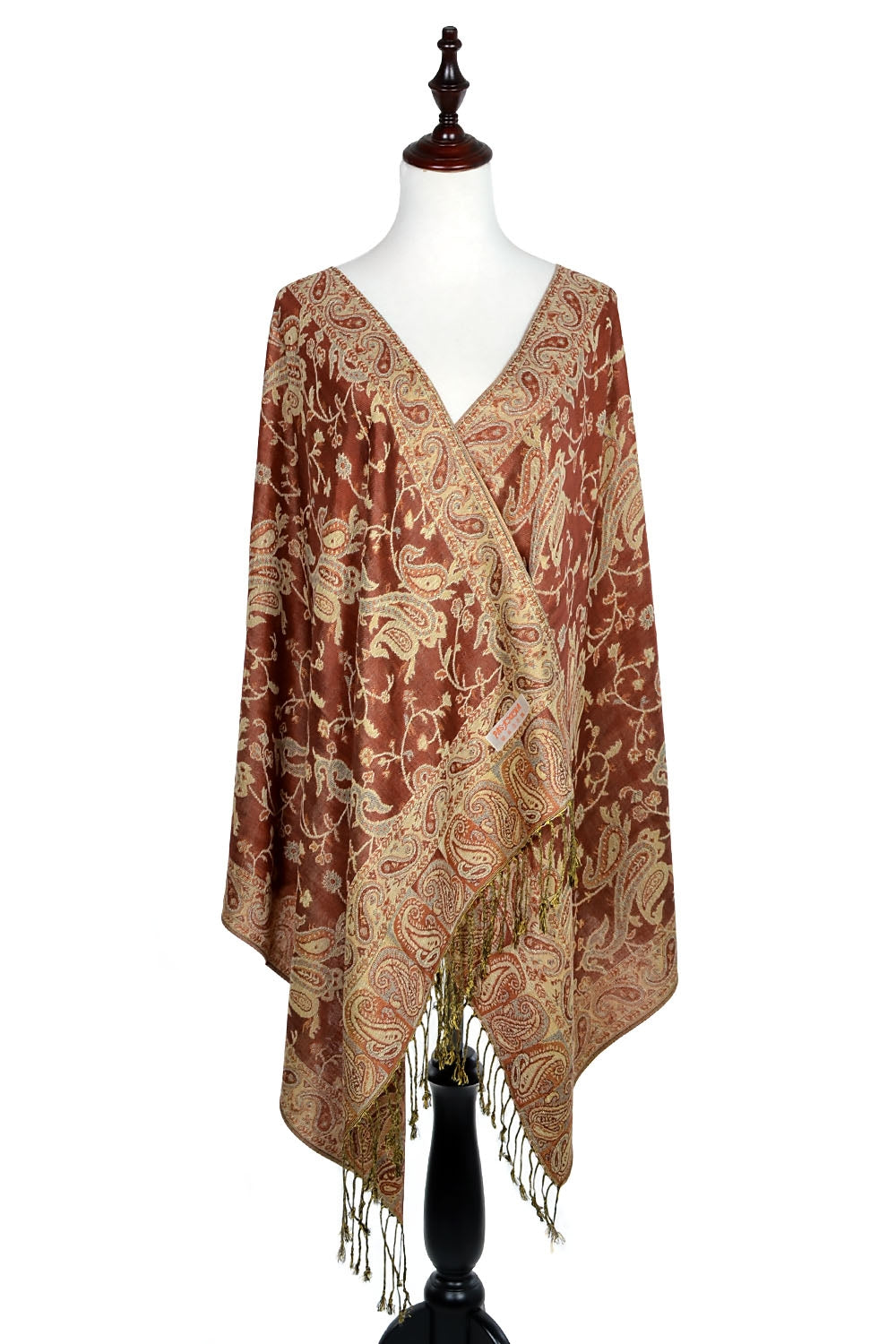 023_6 - One Piece Pasiley Print Pashmina Shawl Scarf