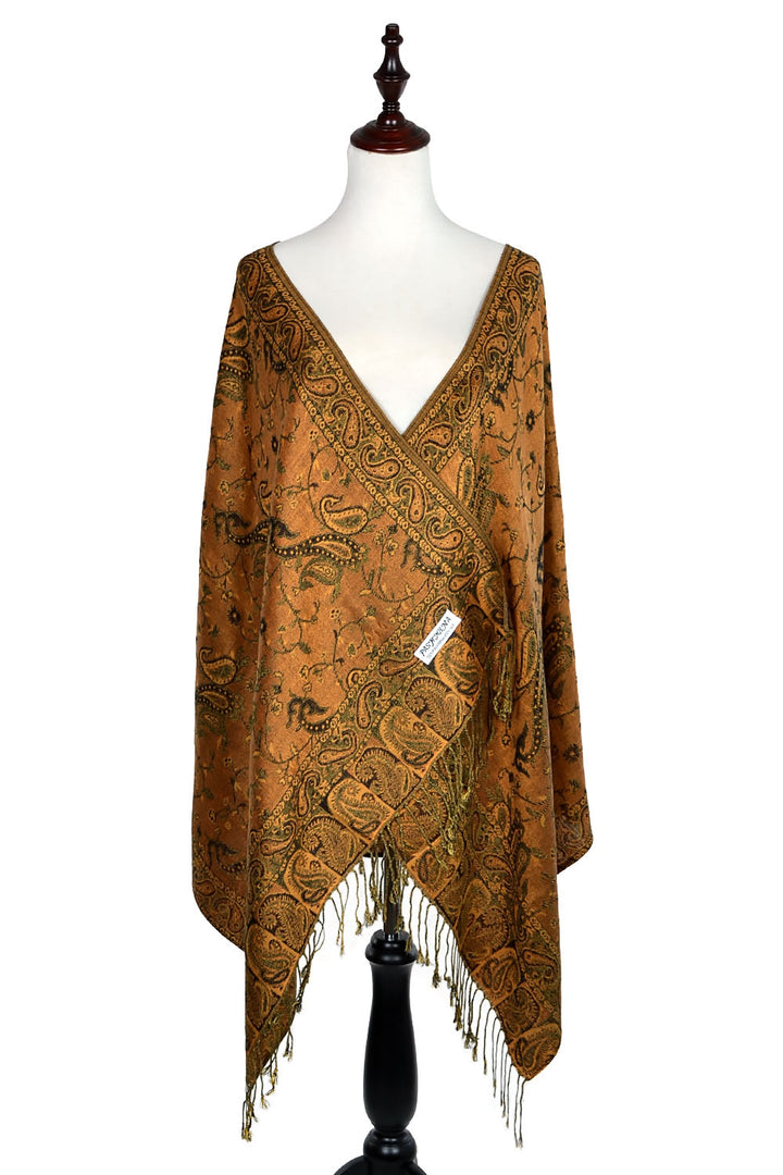 023_7 - One Piece Pasiley Print Pashmina Shawl Scarf