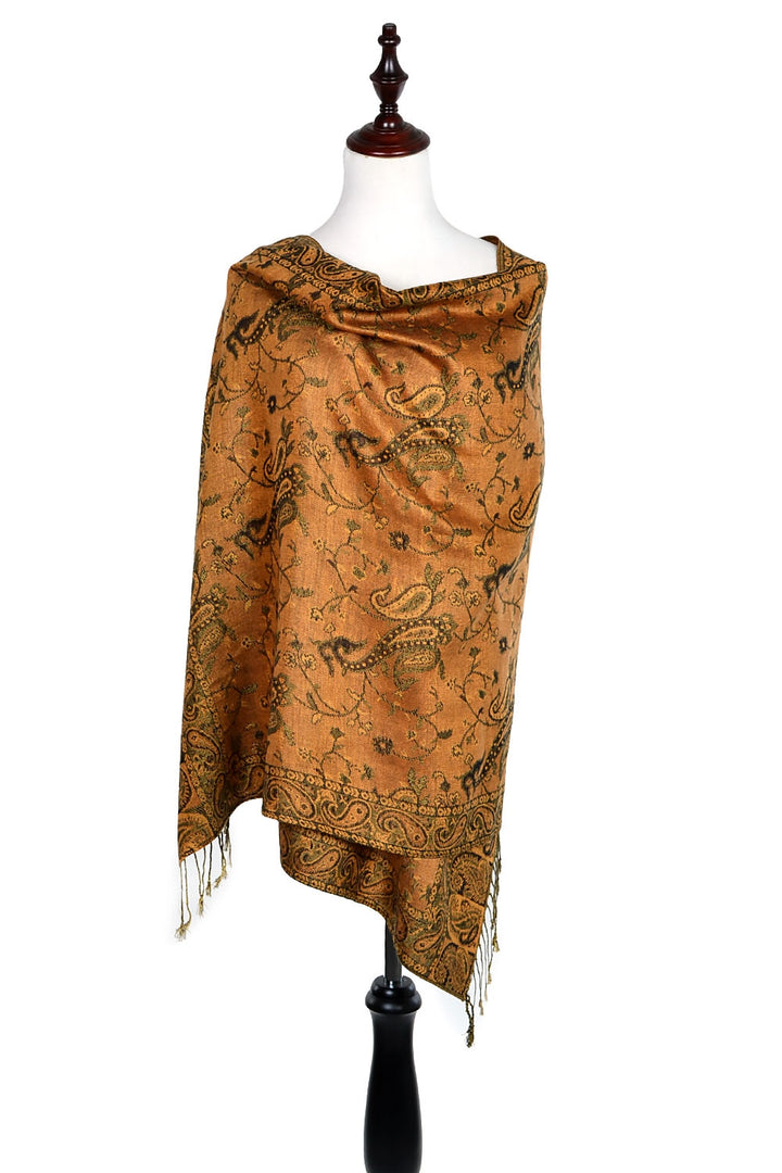 023_7 - One Piece Pasiley Print Pashmina Shawl Scarf