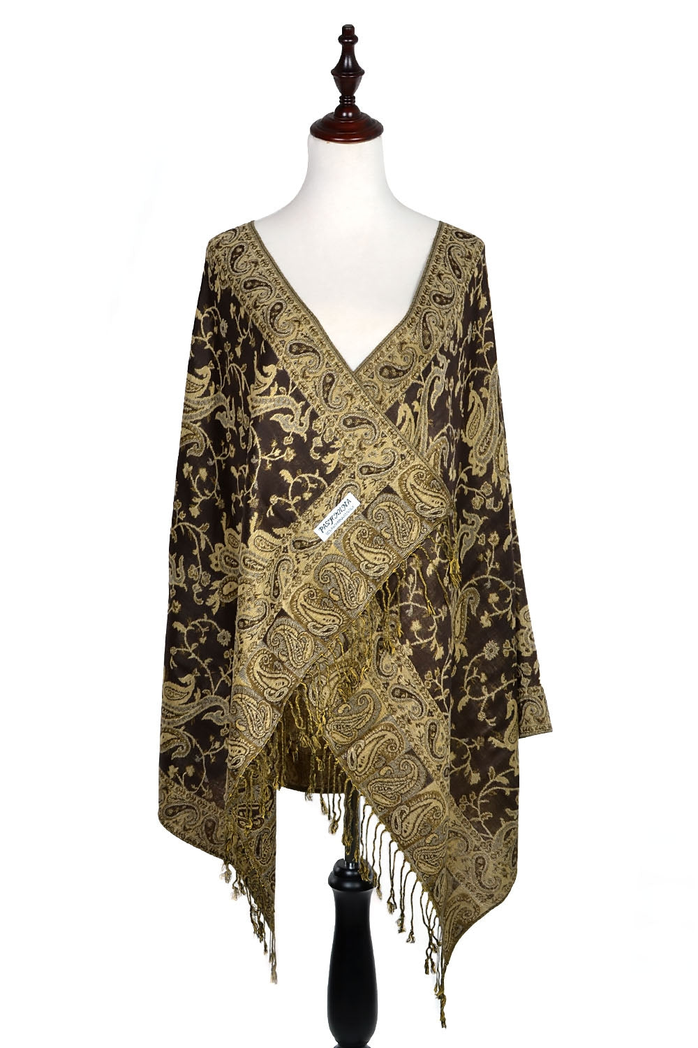 023_9 - One Piece Pasiley Print Pashmina Shawl Scarf