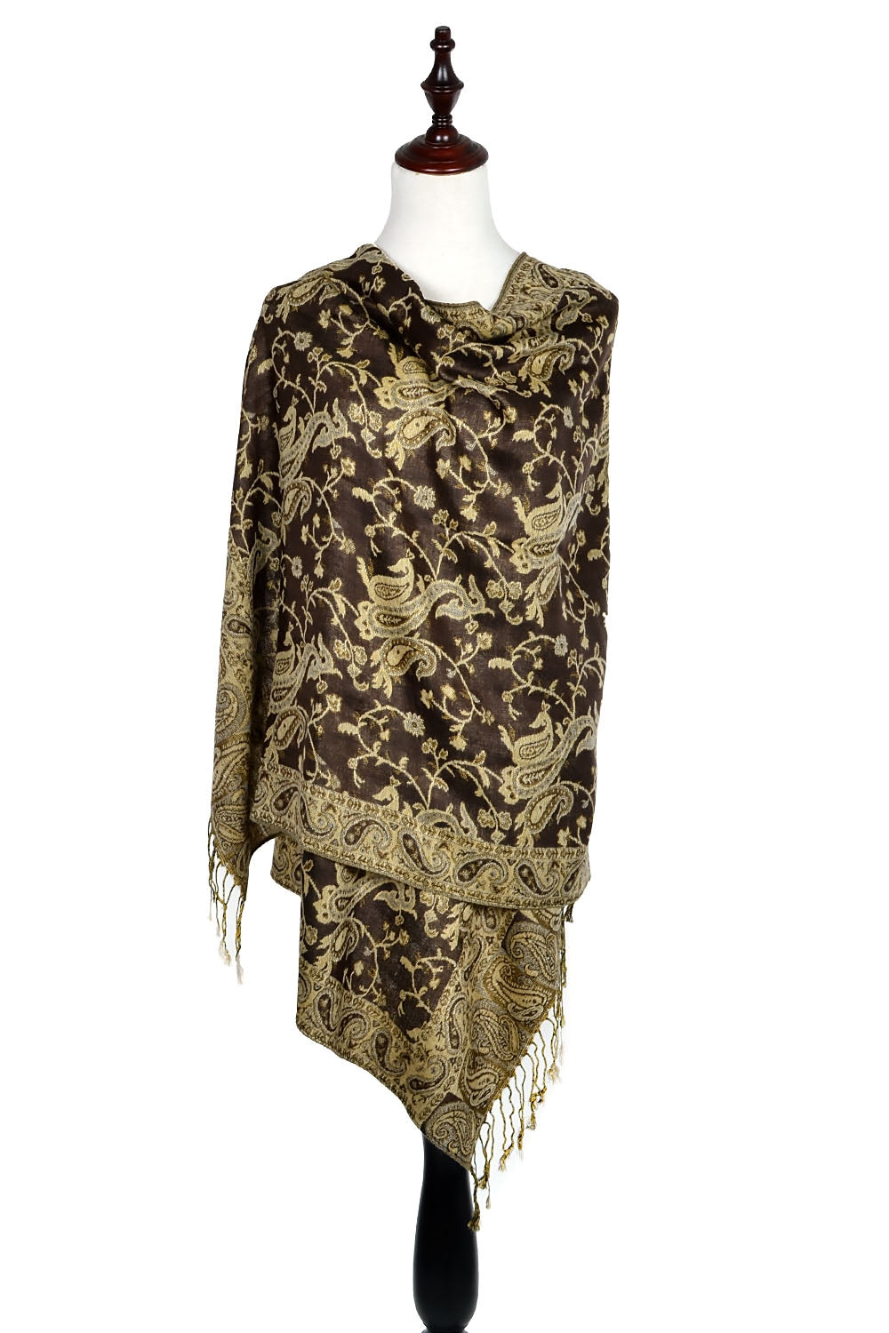 023_9 - One Piece Pasiley Print Pashmina Shawl Scarf