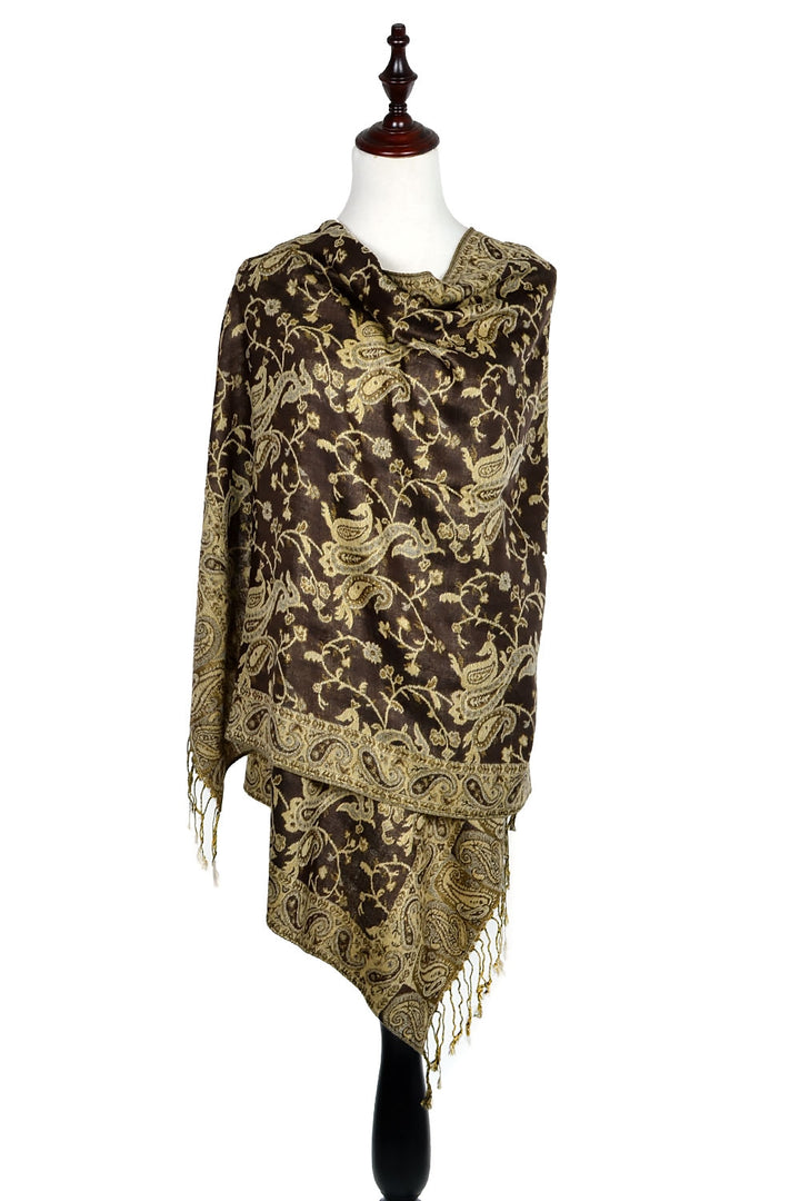 023_9 - One Piece Pasiley Print Pashmina Shawl Scarf