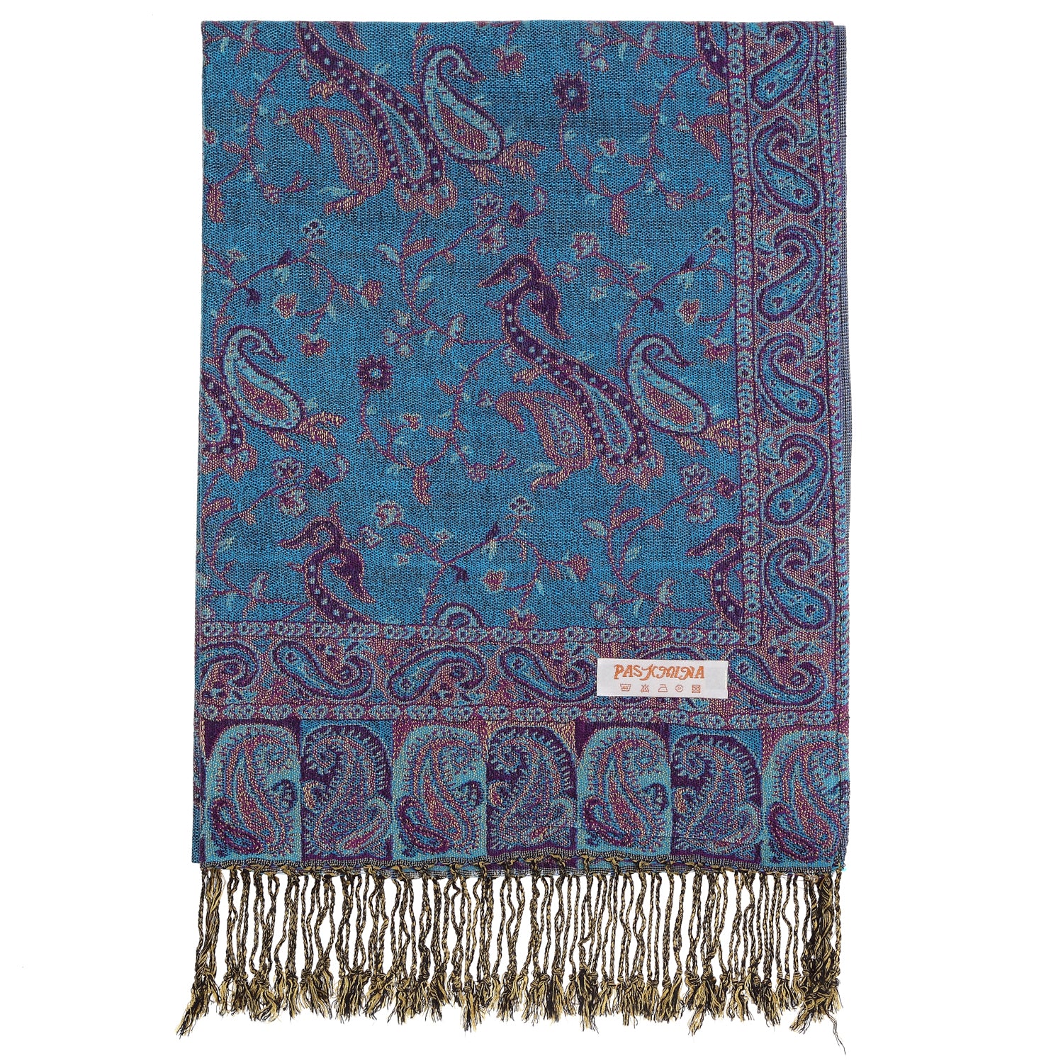 023_27 - One Piece Pasiley Print Pashmina Shawl Scarf
