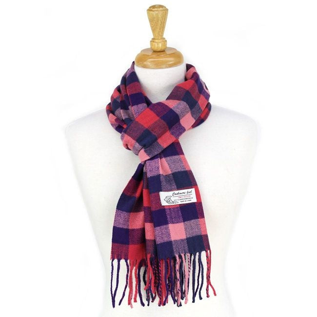 CM03-1 - One Dozen Multi Pink Cashmere Feel Scarves
