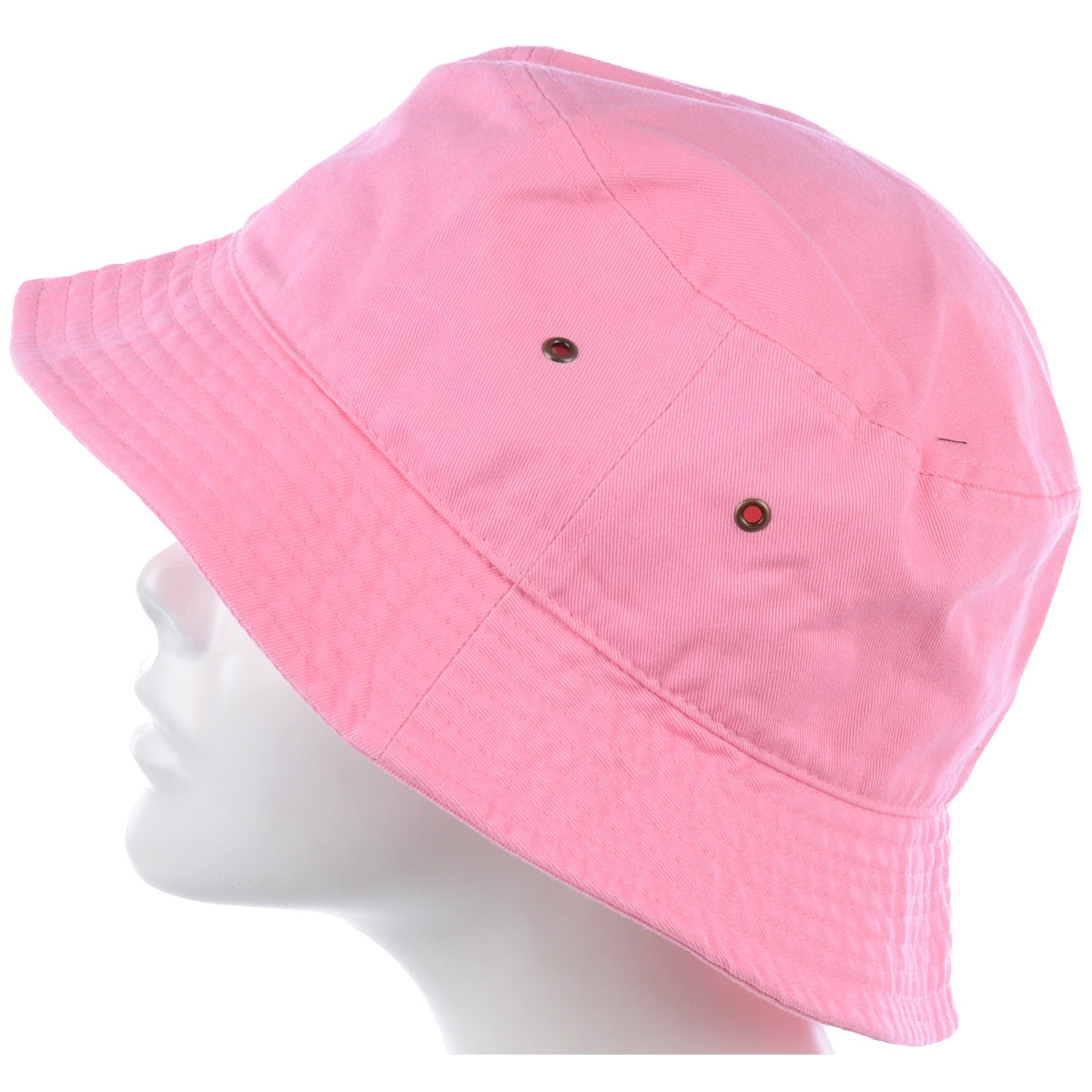 1500_PINK - One Piece Solid Color Bucket Hat