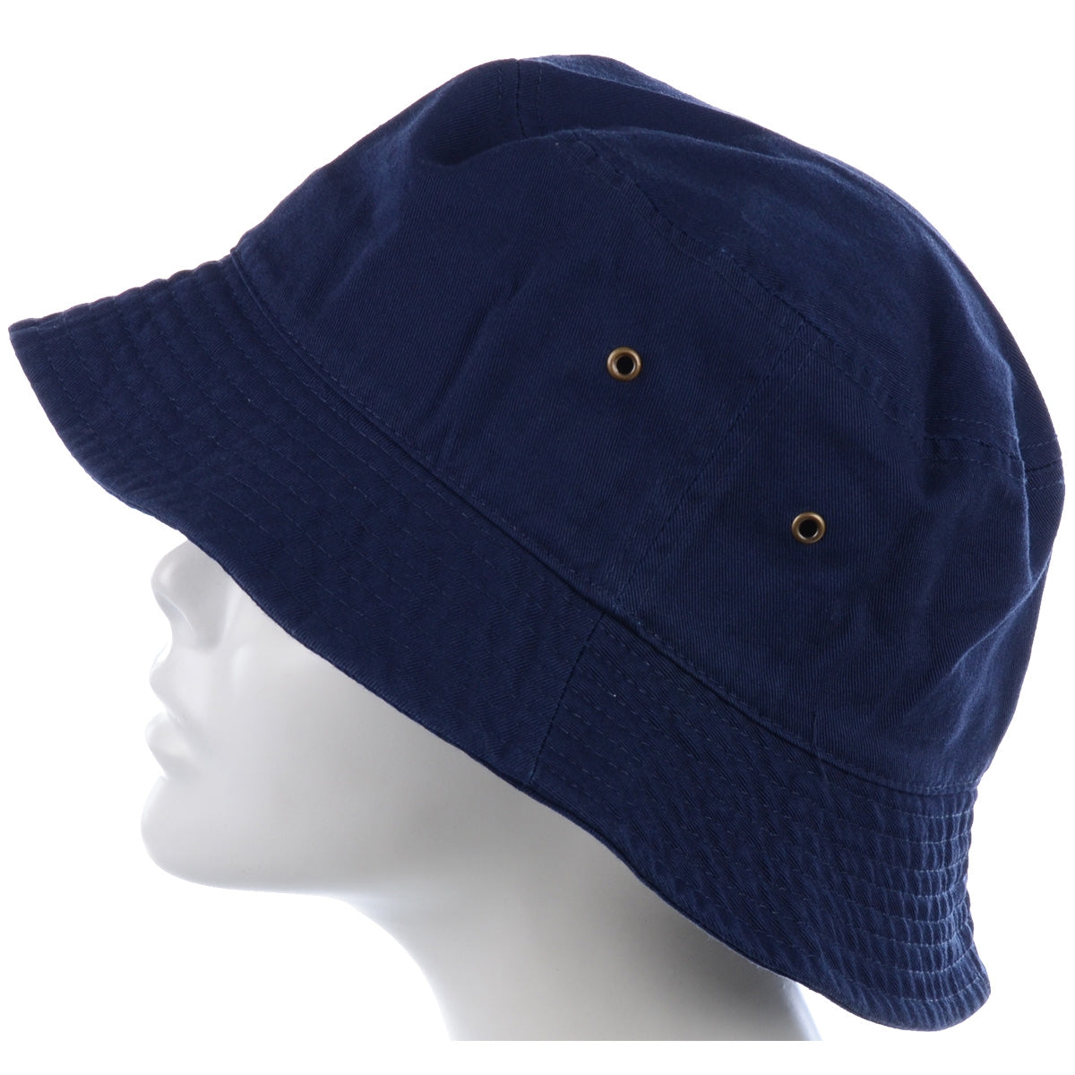 1500_Navy - One Piece Solid Color Bucket Hat