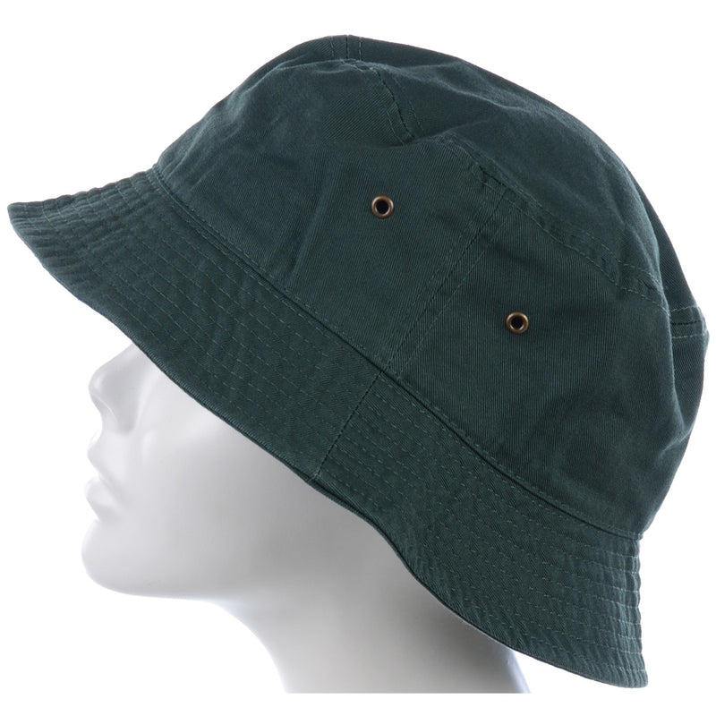 1500_Emerald Green - One Piece Solid Color Bucket Hat