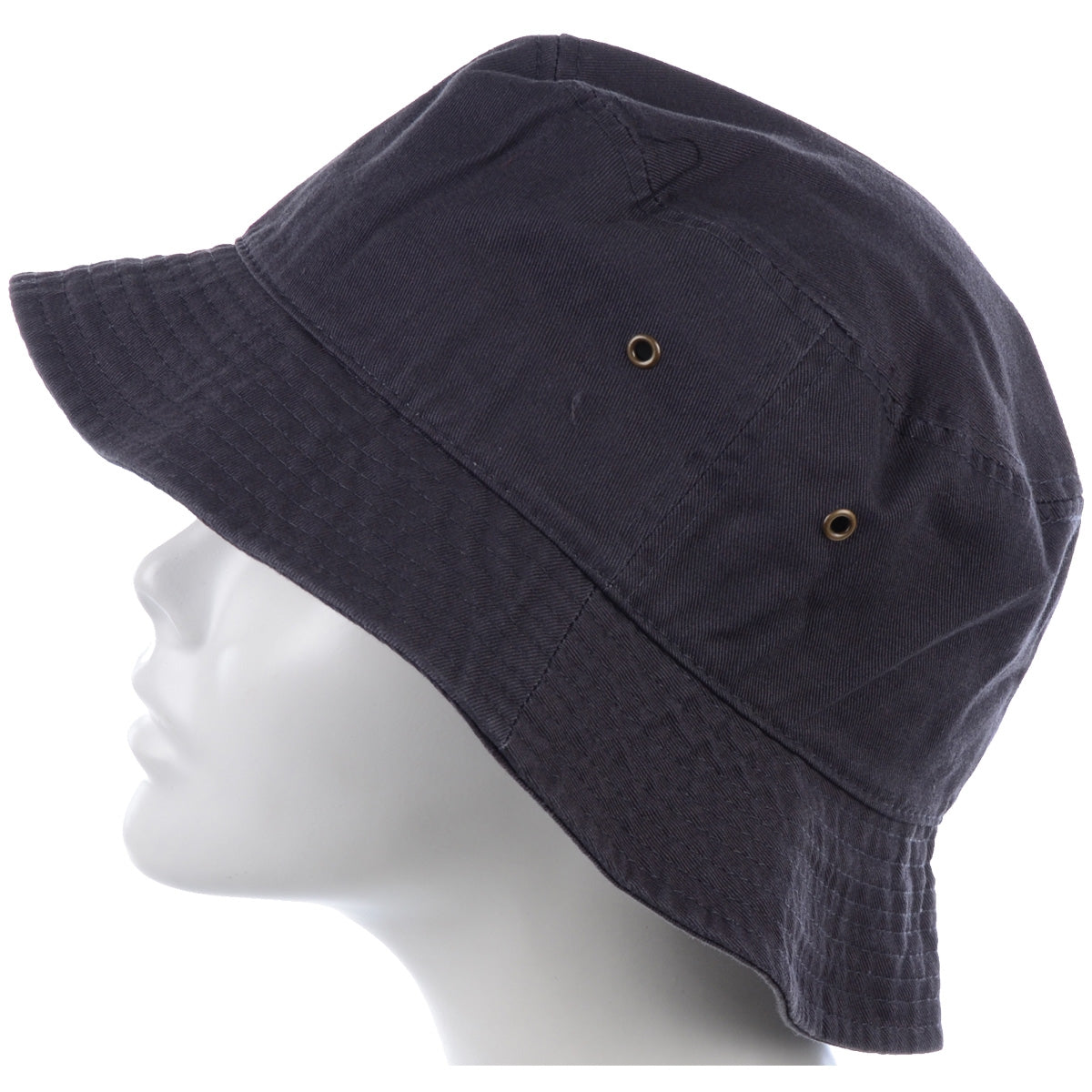 1500_NAVY - One Piece Solid Color Bucket Hat
