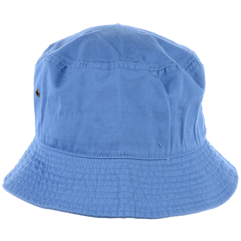 1500_BLUE - One Piece Solid Color Bucket Hat