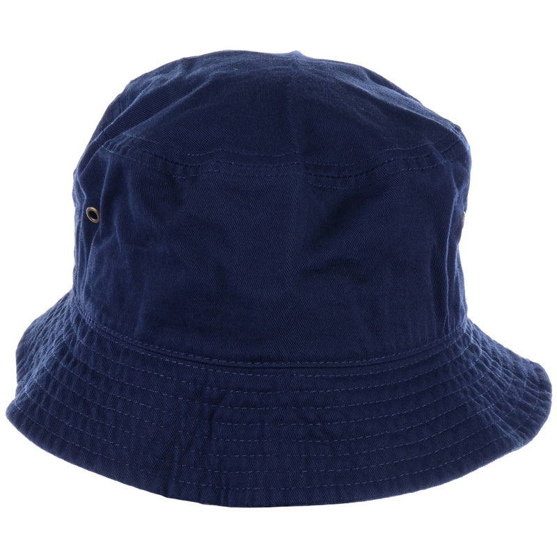 1500_Navy - One Piece Solid Color Bucket Hat