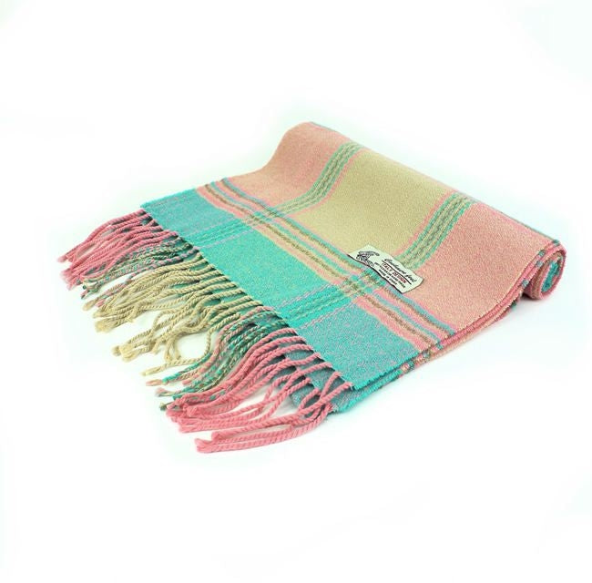 29-6 - One Dozen Multi Pink Cashmere Feel Scarves