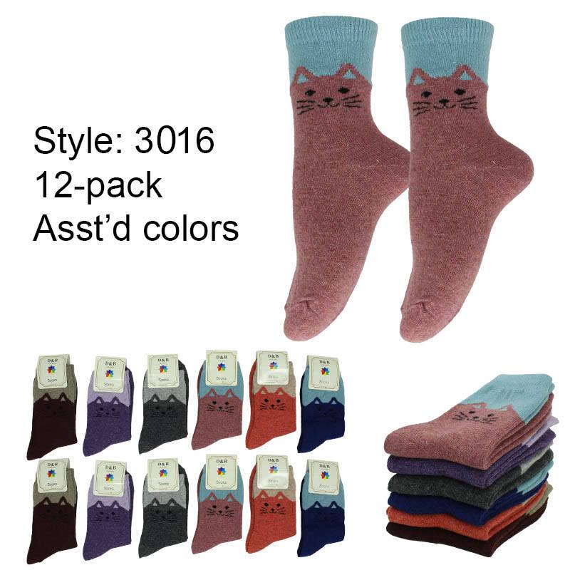 3016 - Womens Casual Socks_12prs