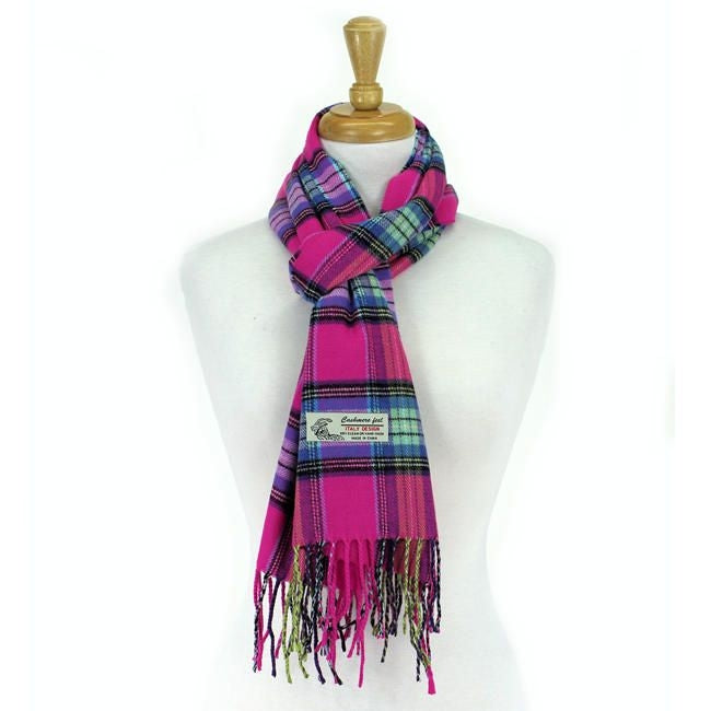 CM31-1 - One Dozen Multi Pink Cashmere Feel Scarves