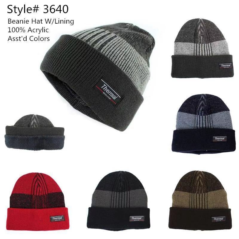 3640 - One Dozen Beanie Hats