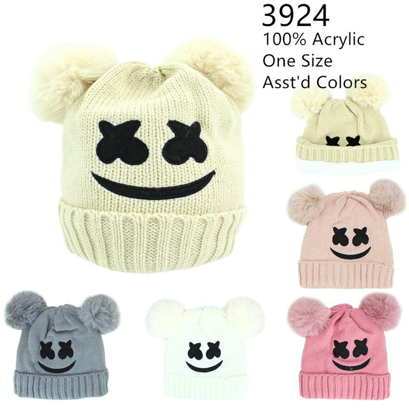 3924KID - One Dozen Kids Soft Warm Beanies Hat