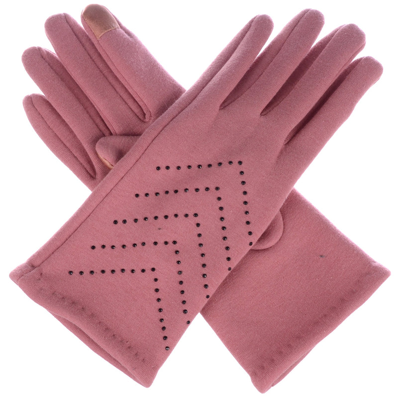 529 - One Dozen Ladies Fleece Texting Gloves