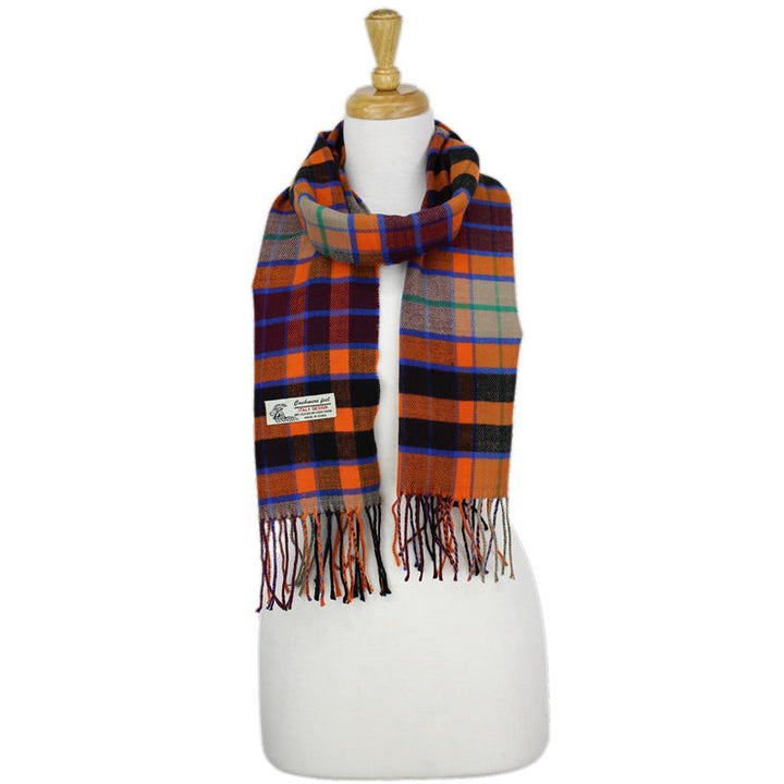 CM54-2 - One Dozen Multi Orange Cashmere Feel Scarves