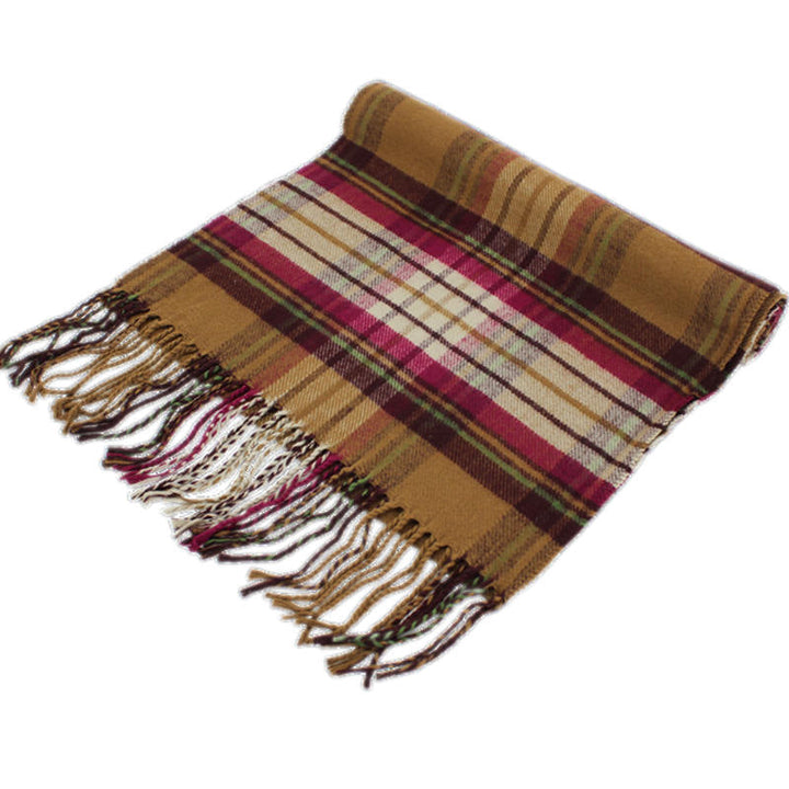 CM56 - One Dozen Multi Brown Cashmere Feel Scarves