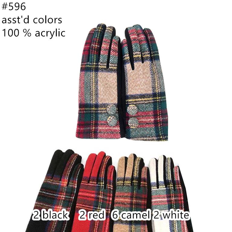 596 - One Dozen Ladies Texting Gloves