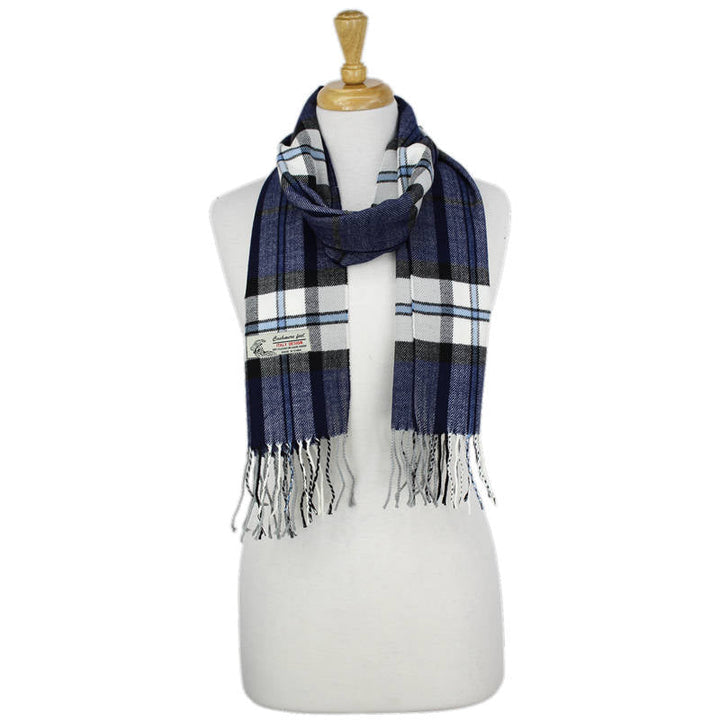 CM61 - One Dozen Multi Navy Cashmere Feel Scarves