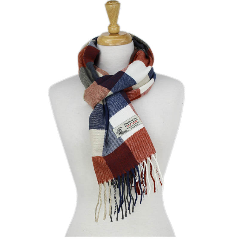 CM62 - One Dozen Multi Rust Cashmere Feel Scarves