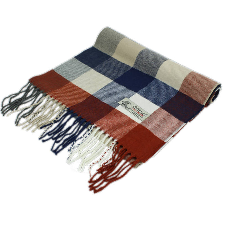 CM62 - One Dozen Multi Rust Cashmere Feel Scarves