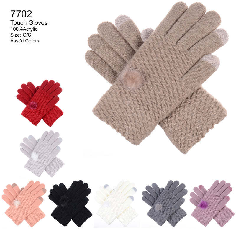 7702 - One Dozen Ladies Texting Glove