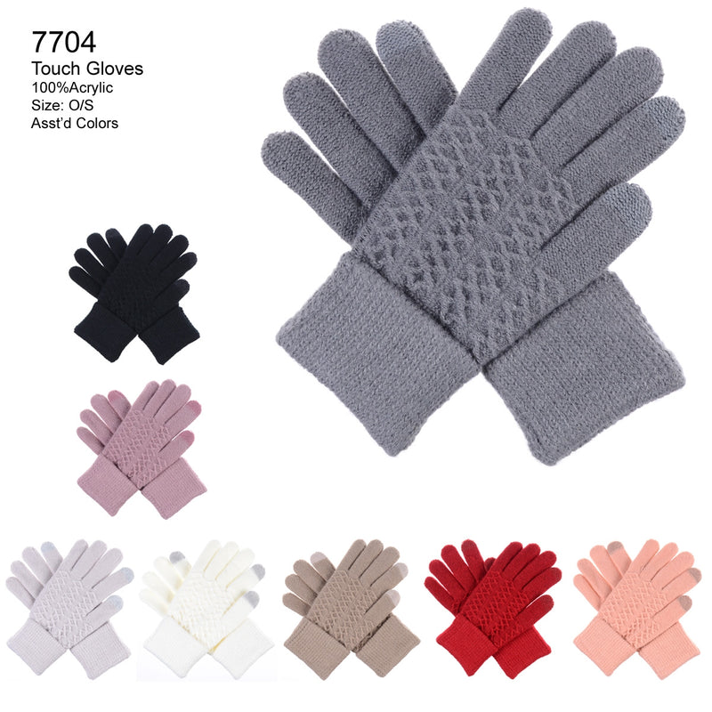 7704 - One Dozen Ladies Texting Glove