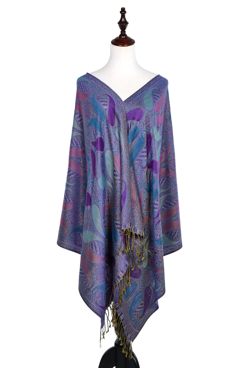 A18_13 - One Piece Pasiley Print Pashmina Shawl Scarf