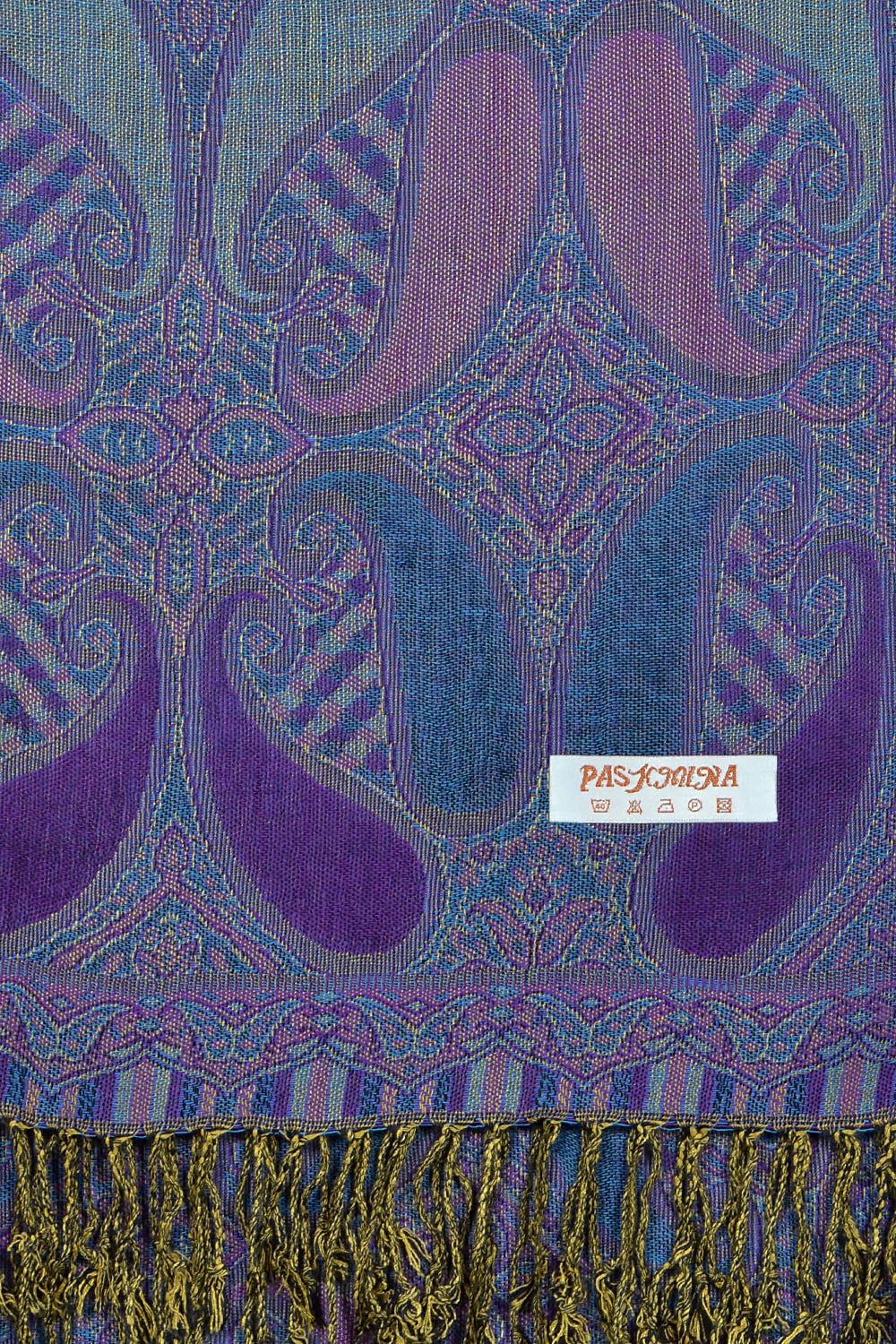 A18_13 - One Piece Pasiley Print Pashmina Shawl Scarf