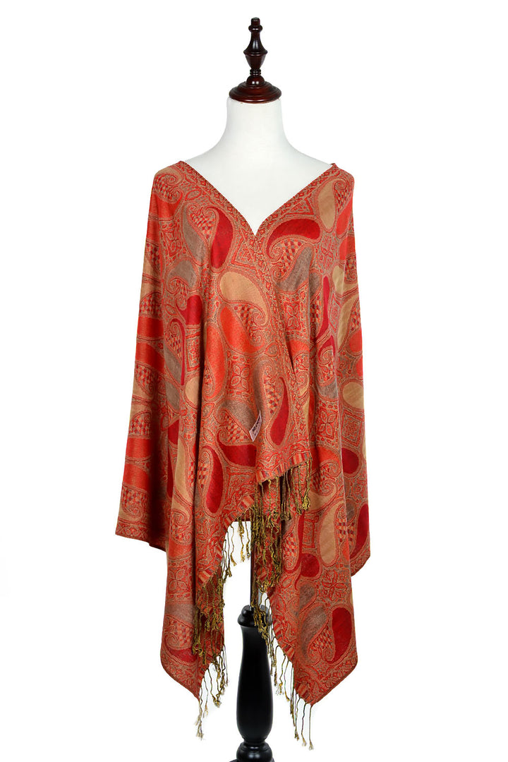 A18_15 - One Piece Pasiley Print Pashmina Shawl Scarf