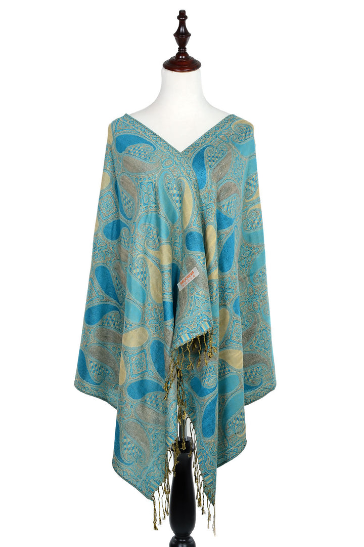 A18_16 - One Piece Pasiley Print Pashmina Shawl Scarf